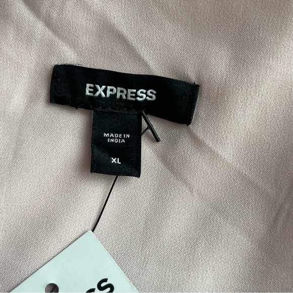 Express Floral V-neck Ruffle Peplum Top Women’s Size XL Pleated Sleeveless - Picture 10 of 11